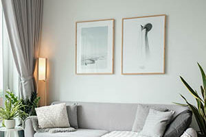 Wohnzimmer aufgeräumt